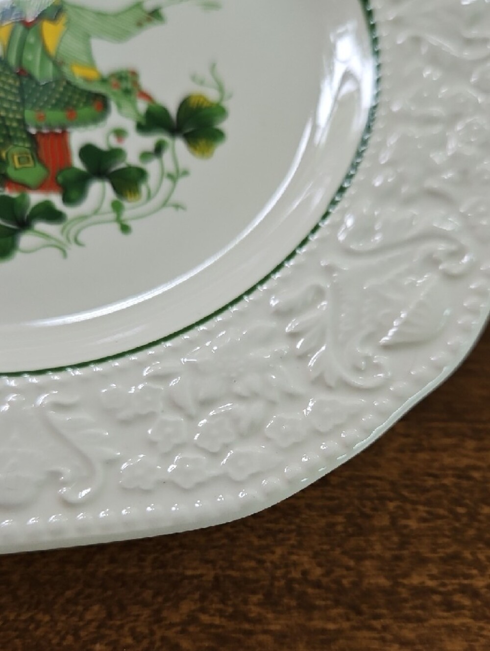 Vintage Luck O' The Irish Bread Plate - Picture 4 of 7